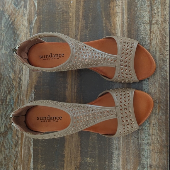 🆕🌿SUNDANCE WOVEN LEATHER SANDALS🌿 - Picture 3 of 8